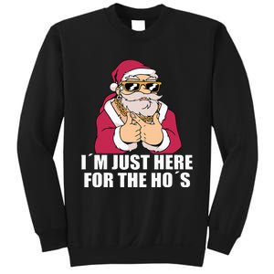 Gangsta Santa Im just here for the Hos Cool Xmas Christmas Sweatshirt