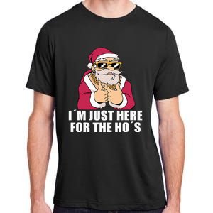 Gangsta Santa Im just here for the Hos Cool Xmas Christmas Adult ChromaSoft Performance T-Shirt