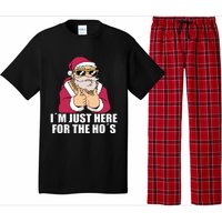 Gangsta Santa Im just here for the Hos Cool Xmas Christmas Pajama Set