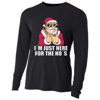 Gangsta Santa Im just here for the Hos Cool Xmas Christmas Cooling Performance Long Sleeve Crew