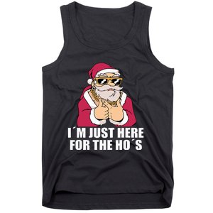 Gangsta Santa Im just here for the Hos Cool Xmas Christmas Tank Top