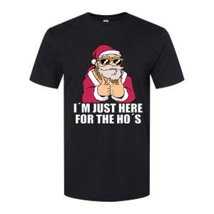 Gangsta Santa Im just here for the Hos Cool Xmas Christmas Softstyle CVC T-Shirt