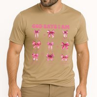 God Says I Am Coquette Bow Valentines Day Christian Women Cooling Performance Crew T-Shirt