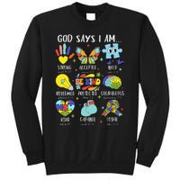 God Says I Am Be Kind Autism Awareness Sped Sweatshirt