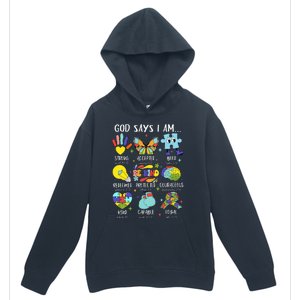 God Says I Am Be Kind Autism Awareness Sped Urban Pullover Hoodie