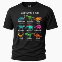 God Says I Am Dinosaur Funny Dino Bible Verse Cooling Performance Crew T-Shirt