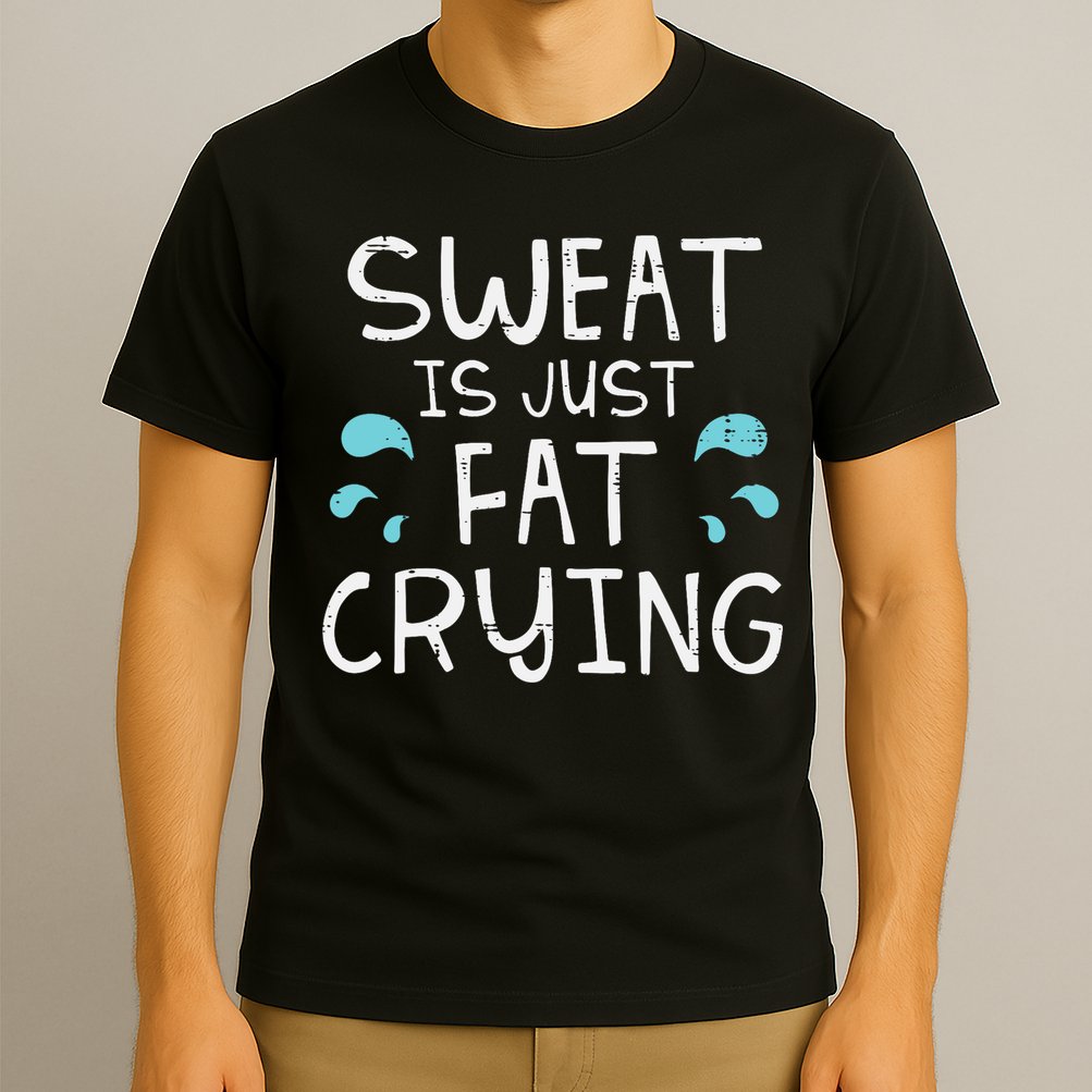 Gym Sweat Is Just Fat Crying Funny Workout Fitness T-Shirt