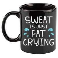 Gym Sweat Is Just Fat Crying Funny Workout Fitness 11oz C Handle Ceramic Mug