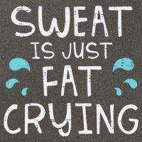 Gym Sweat Is Just Fat Crying Funny Workout Fitness Cotton Canvas Backpack