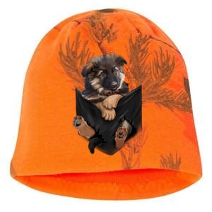 Ger Shepherd In Pocket Funny Funny Gift Dogs Meaningful Gift Funny Gift Kati - Camo Knit Beanie