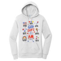 God Says I Am July 4th Christian Bible Verse Women's Pullover Hoodie