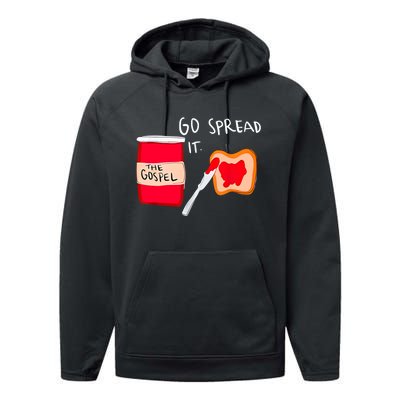 Go Spread It Funny Performance Fleece Hoodie