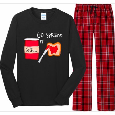 Go Spread It Funny Long Sleeve Pajama Set