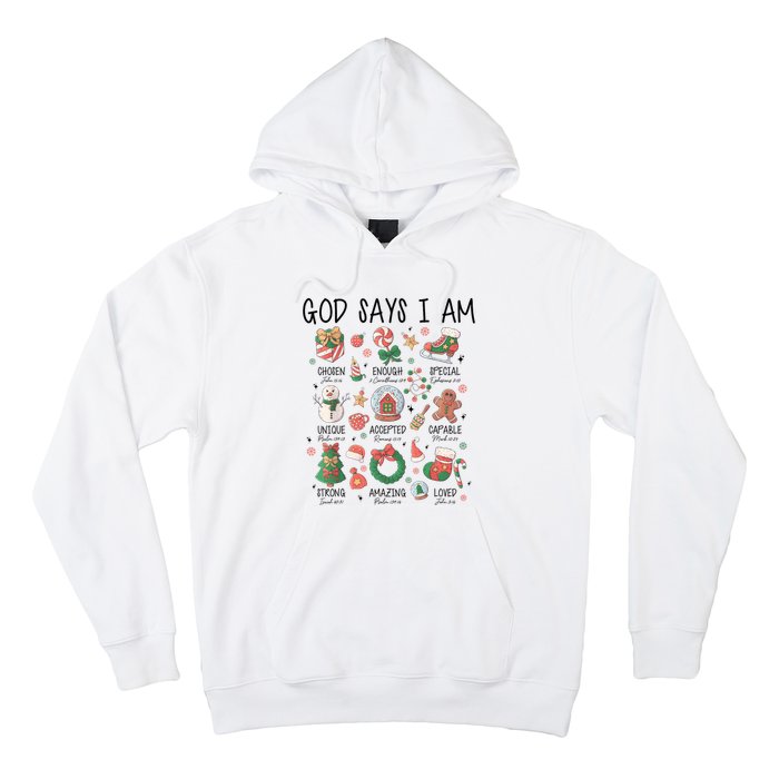 God Says I Am Cute Christmas Xmas Christian Hoodie