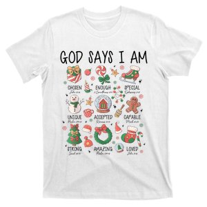 God Says I Am Cute Christmas Xmas Christian T-Shirt