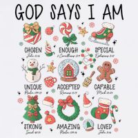 God Says I Am Cute Christmas Xmas Christian 11oz C Handle Ceramic Mug