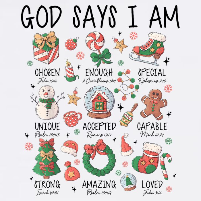 God Says I Am Cute Christmas Xmas Christian 11oz C Handle Ceramic Mug