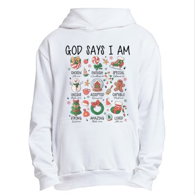 God Says I Am Cute Christmas Xmas Christian Urban Pullover Hoodie