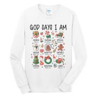 God Says I Am Cute Christmas Xmas Christian Tall Long Sleeve T-Shirt