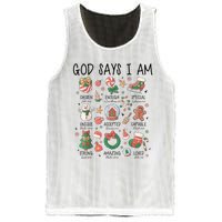 God Says I Am Cute Christmas Xmas Christian Mesh Reversible Basketball Jersey Tank