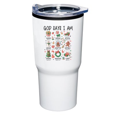 God Says I Am Cute Christmas Xmas Christian Tumbler