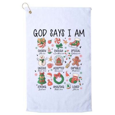 God Says I Am Cute Christmas Xmas Christian Golf Towel