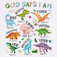 God Says I Am Dinosaur Lover Bible Verse Doggie Tank