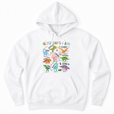 God Says I Am Dinosaur Lover Bible Verse Hoodie