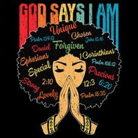 God Says I Am Black Melanin Black Retro Juneteenth Impact Tech Backpack