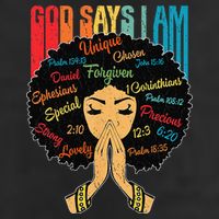 God Says I Am Black Melanin Black Retro Juneteenth Hat