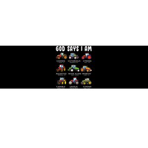 God Says I Am Tractor Farm Truck Bumper Sticker