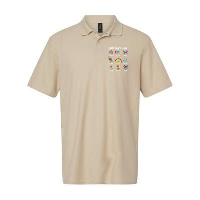 God Says I Am Autism Christian Girl Autism Awareness Polo
