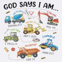 God Says I Am Construction Bible Verse Truck Hat