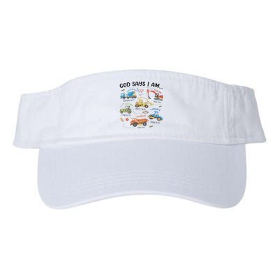 God Says I Am Construction Bible Verse Truck Visor