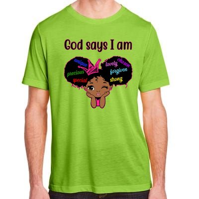 God Say I Am Black Female Adult ChromaSoft Performance T-Shirt