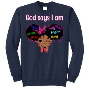 God Say I Am Black Female Sweatshirt