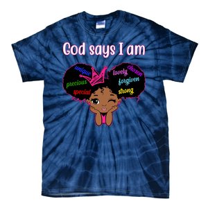 God Say I Am Black Female Tie-Dye T-Shirt