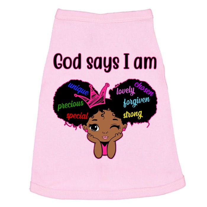 God Say I Am Black Female Doggie Tank