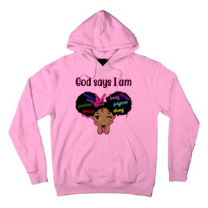 God Say I Am Black Female Hoodie