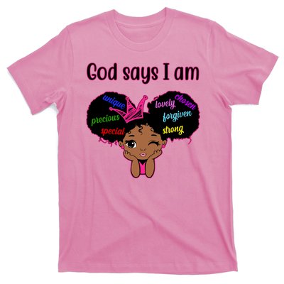 God Say I Am Black Female T-Shirt