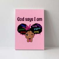 God Say I Am Black Female Canvas