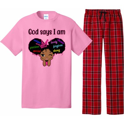 God Say I Am Black Female Pajama Set