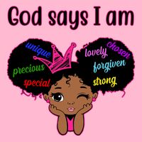 God Say I Am Black Female Visor