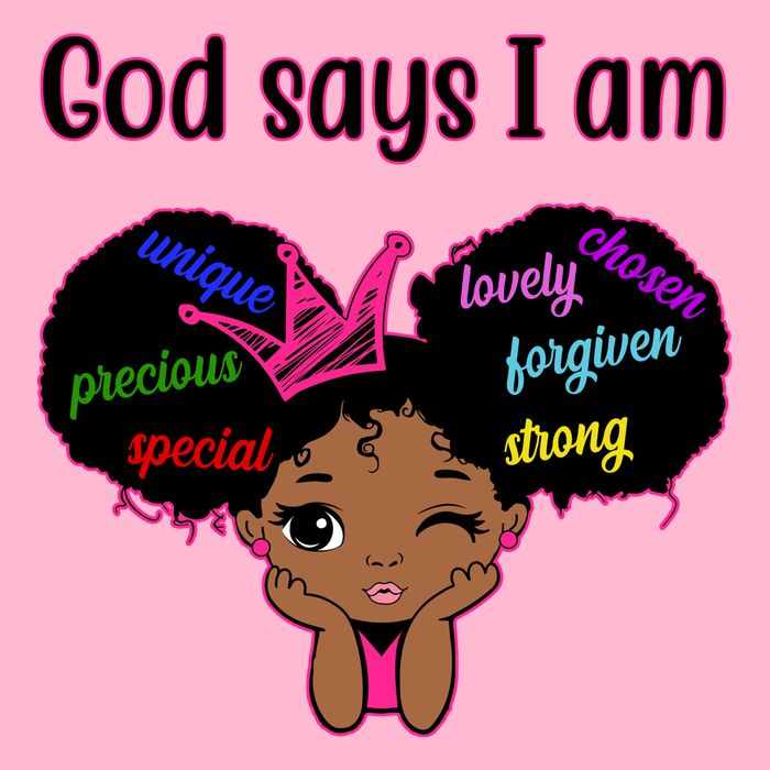 God Say I Am Black Female Visor