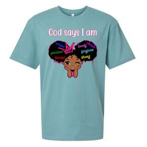 God Say I Am Black Female Sueded Cloud Jersey T-Shirt