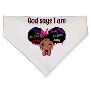 God Say I Am Black Female USA-Made Doggie Bandana