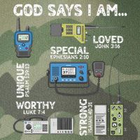God Says I Am Ham Radio Lover Christian Legacy Tie Dye Trucker Hat