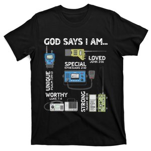 God Says I Am Ham Radio Lover Christian T-Shirt