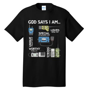 God Says I Am Ham Radio Lover Christian Tall T-Shirt