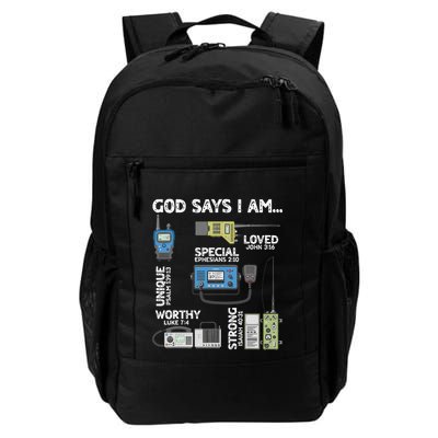 God Says I Am Ham Radio Lover Christian Backpack